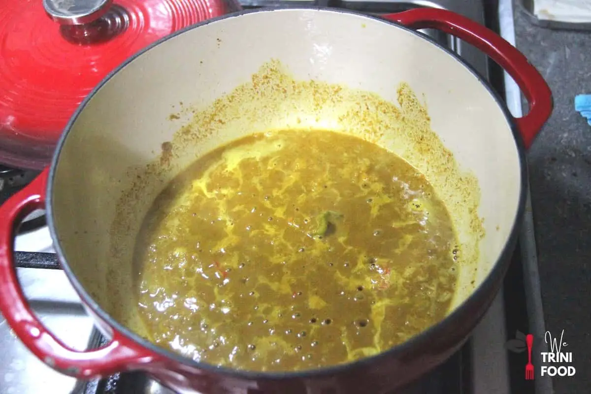 add water to patched curry powder