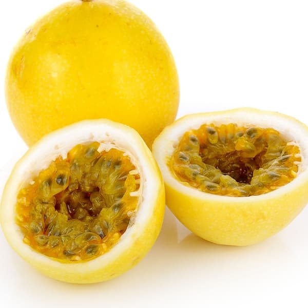 passion fruits with cut fruit