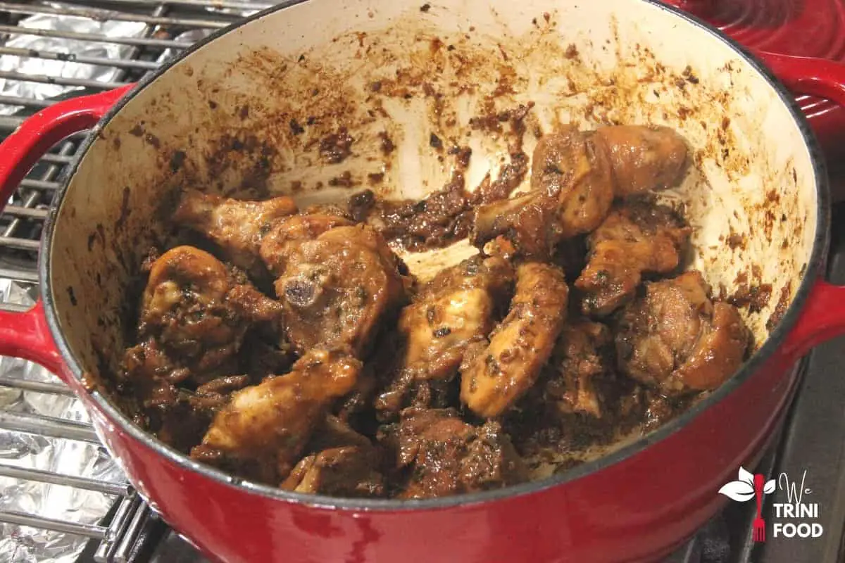 cook chicken completely for stew