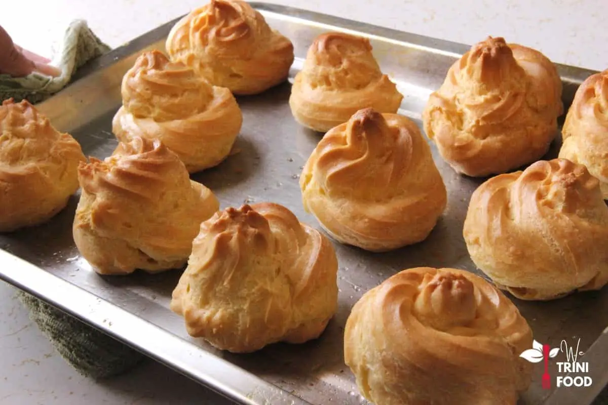baked choux pastry