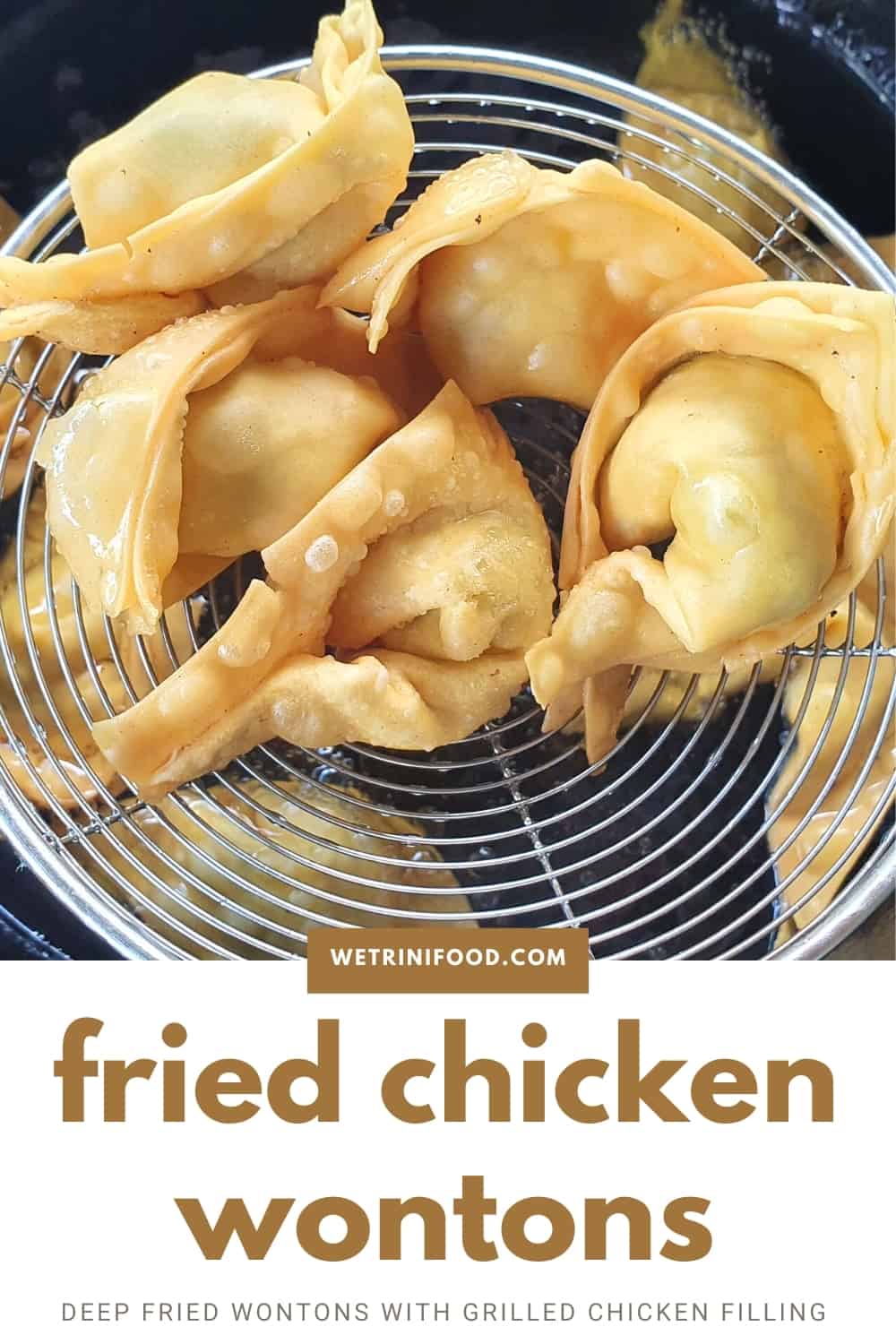 fried chicken wontons trini style pinterest