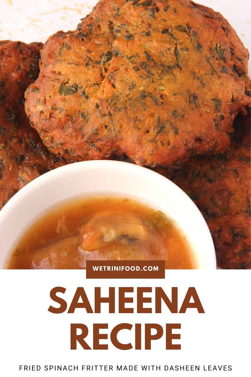 saheena with tamarind sauce pinterest image
