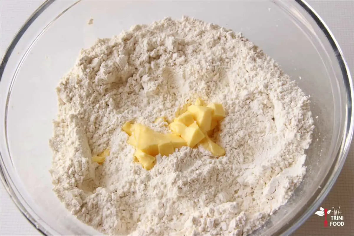 add butter to coconut bake ingredients