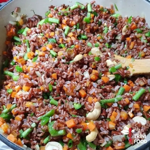 trinidad vegetable fried rice featured image