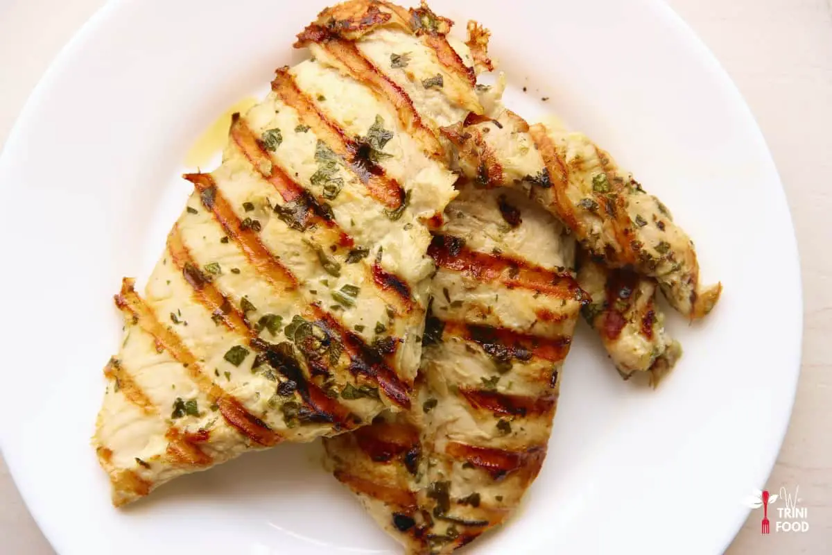 pan grilled chicken breast finished