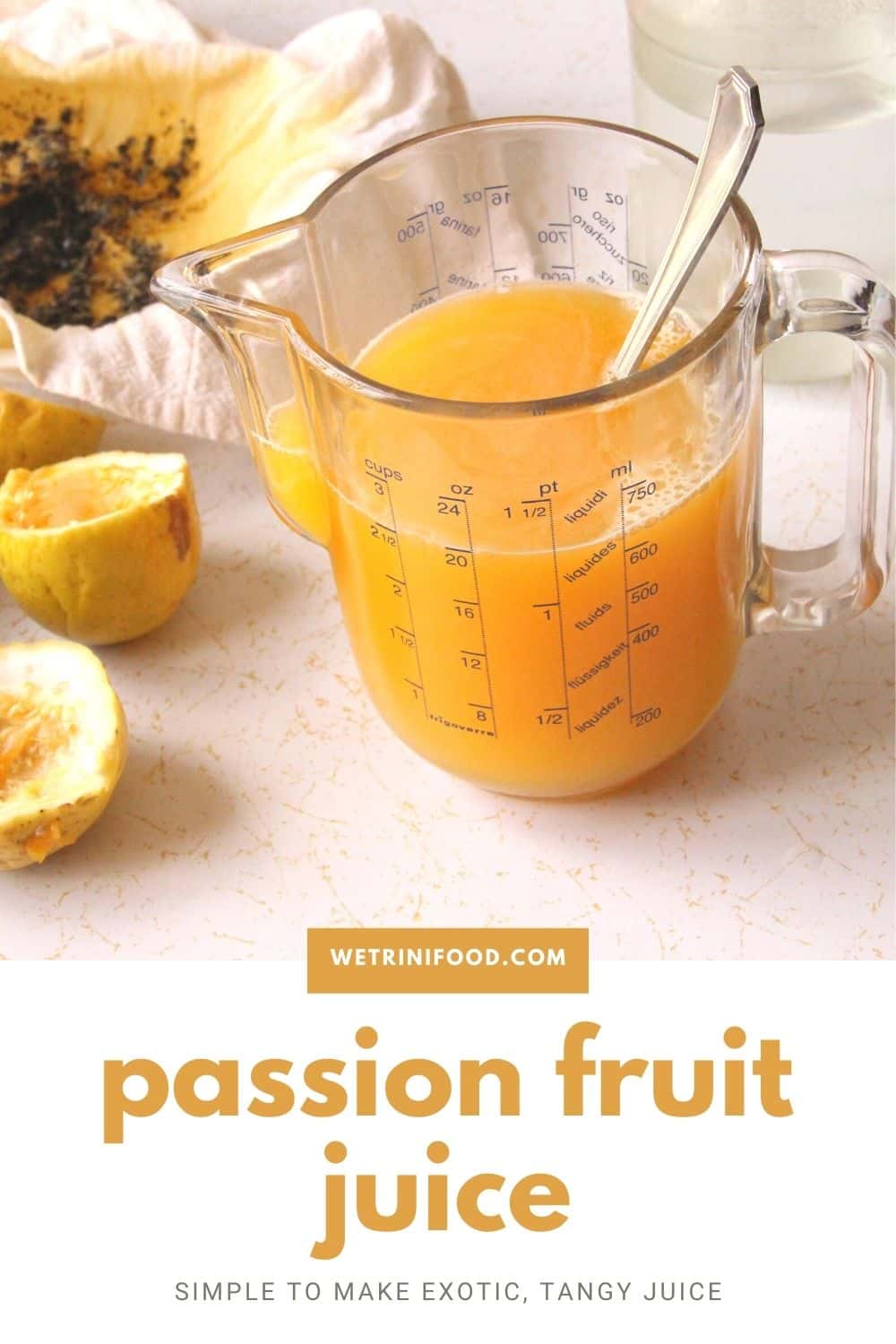 passion fruit juice pinterest image