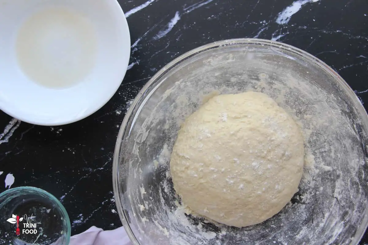 trini hops kneading the dough