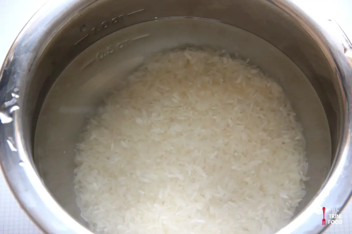 soaked jasmine rice