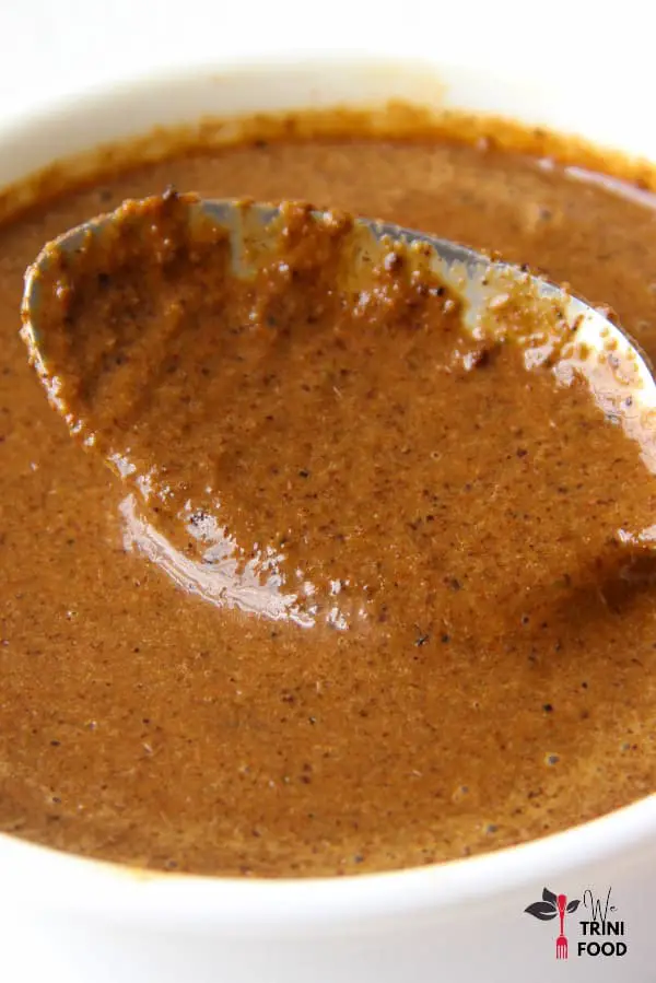 closeup of jamaican jerk sauce