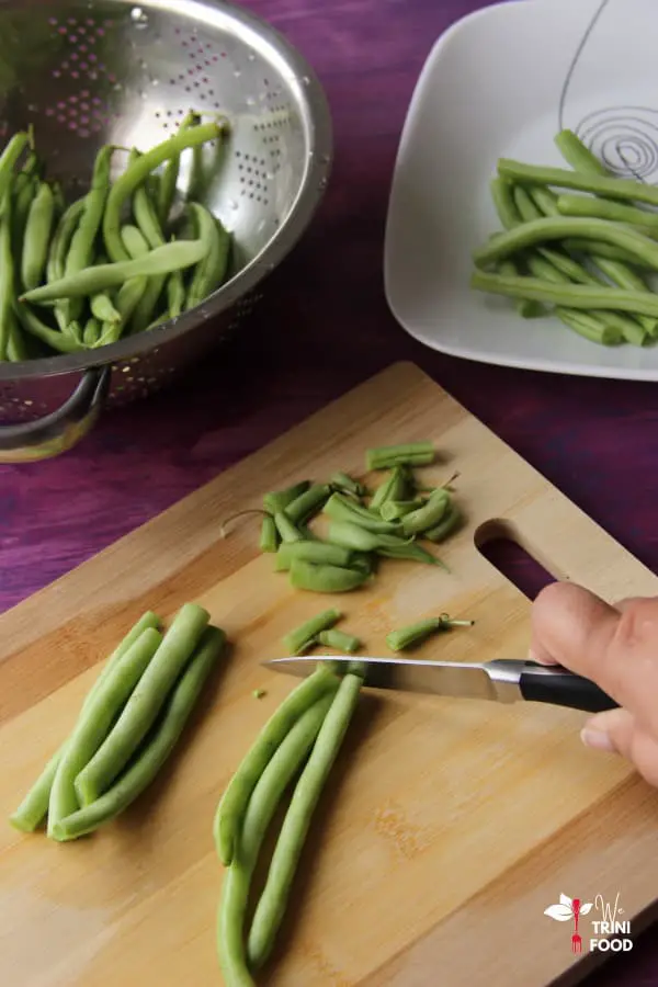 cut ends off green beans