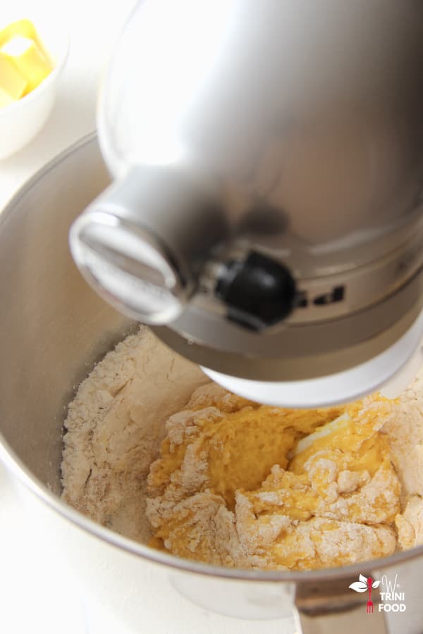 knead the dough for french butter brioche