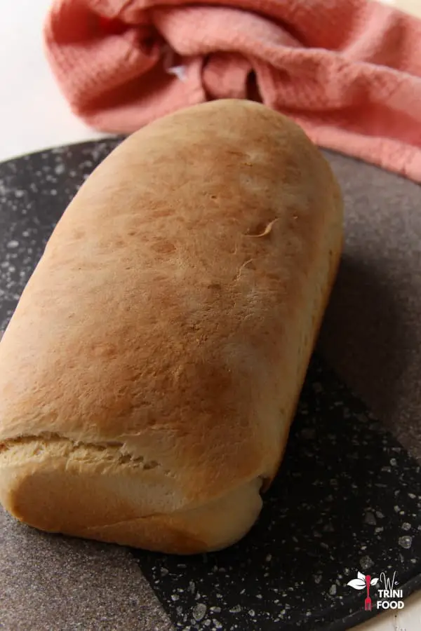 finished trini white bread loaf