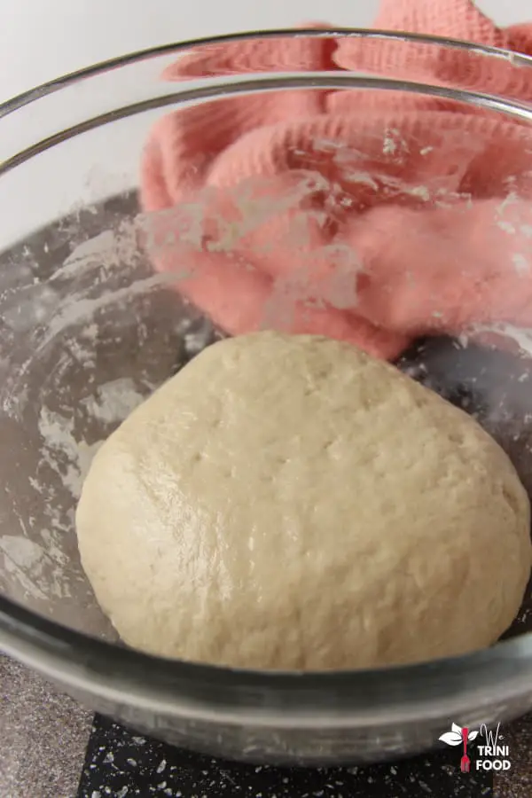 oiled dough for white bread