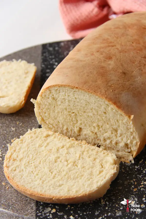 trinidad white bread with slices