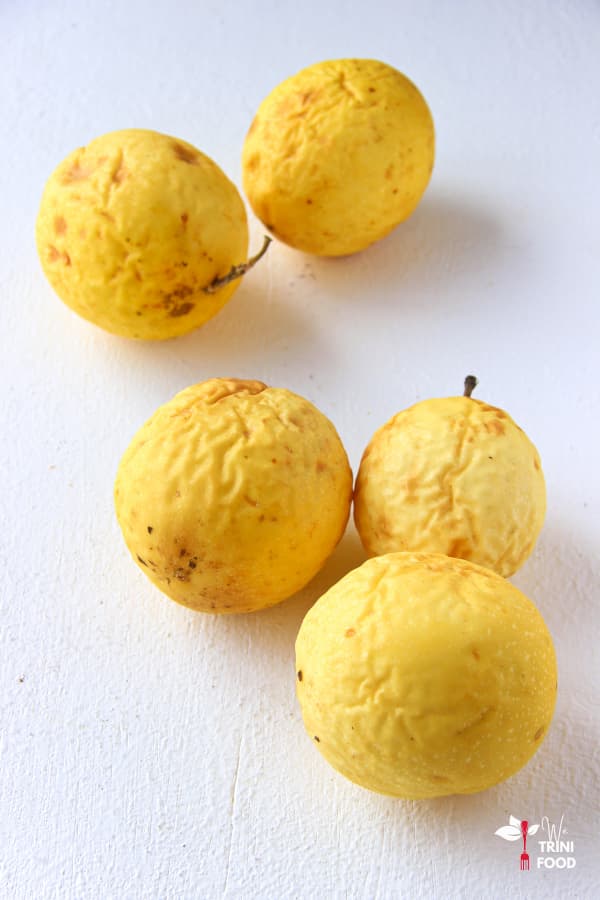 wrinkled passion fruits