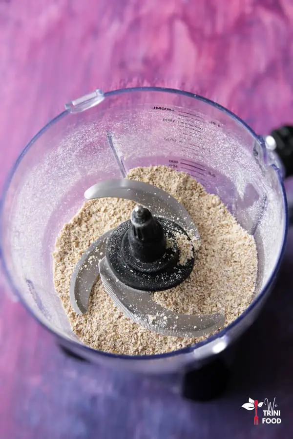 grind oats for carrot oats muffins