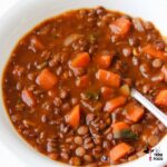 stewed lentils recipe featured
