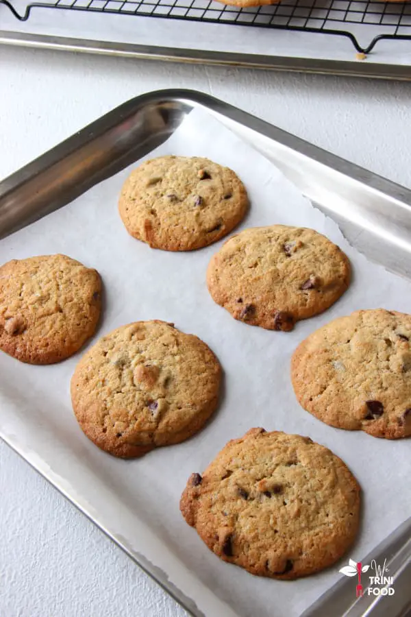 baked sour cream chocolate chip cookies
