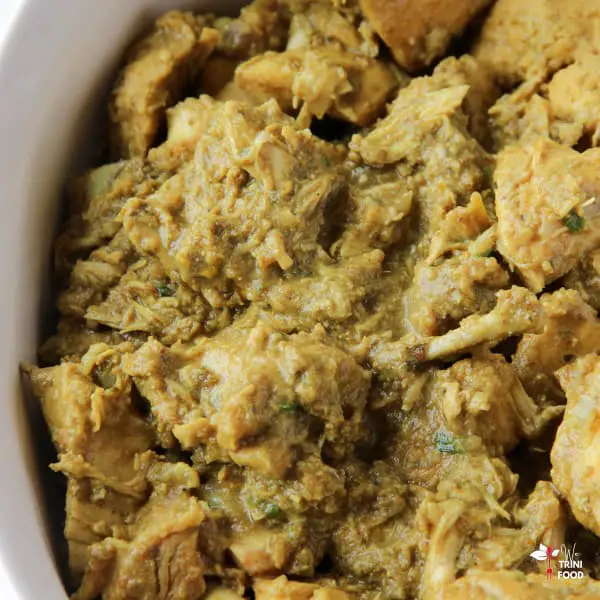 curry chicken in bowl