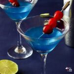 blue kamikaze drink featured image