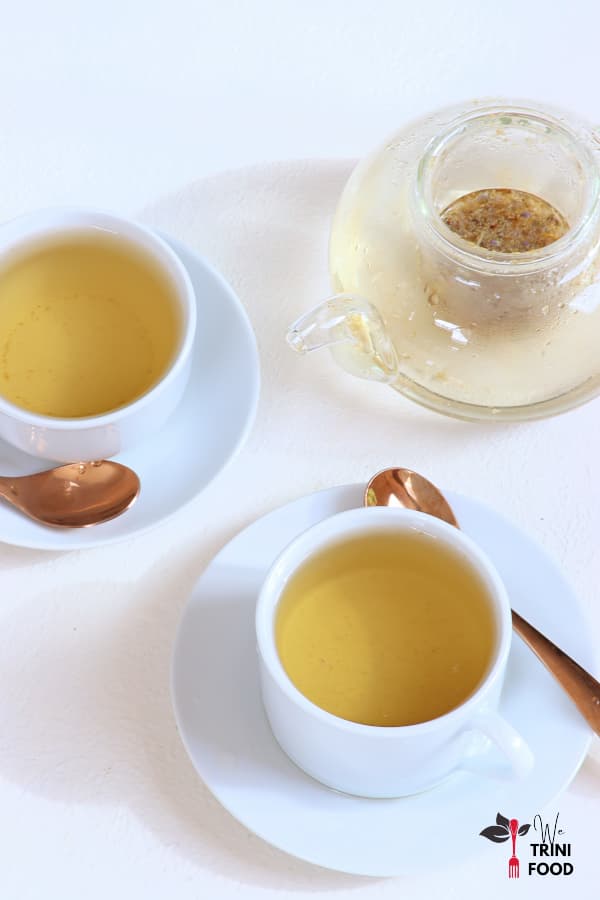 lavender chamomile tea in teacups