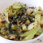 stir fried bok choy with garlic and ginger