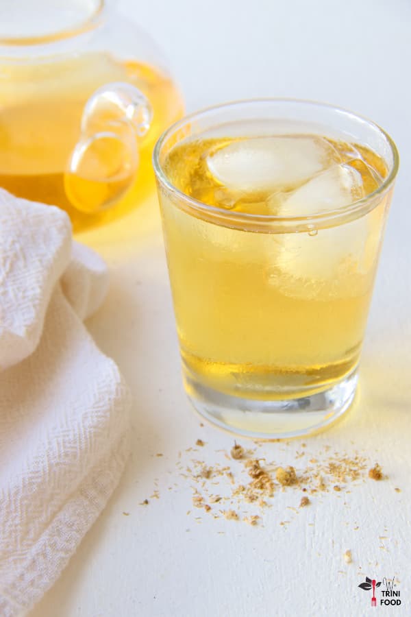 serve cold brew chamomile tea