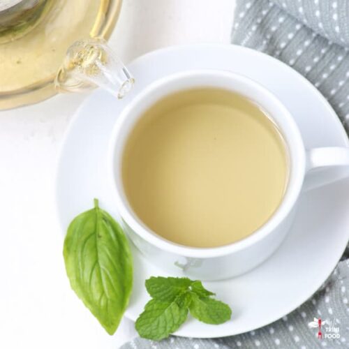 Basil Mint Tea Recipe with Fresh Leaves We Trini Food