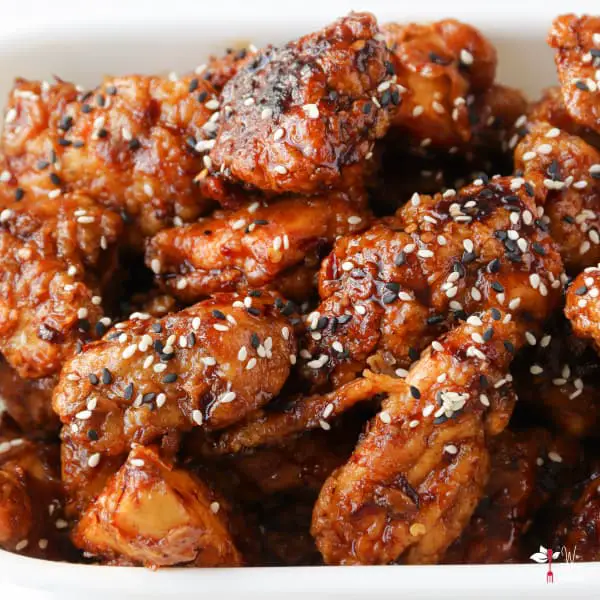 korean fried chicken bites featured