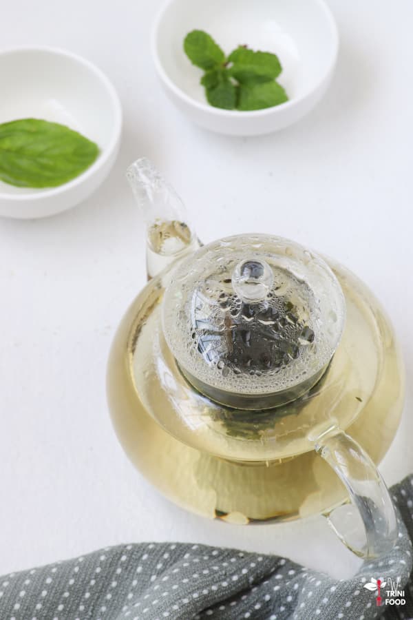 steep basil and mint tea