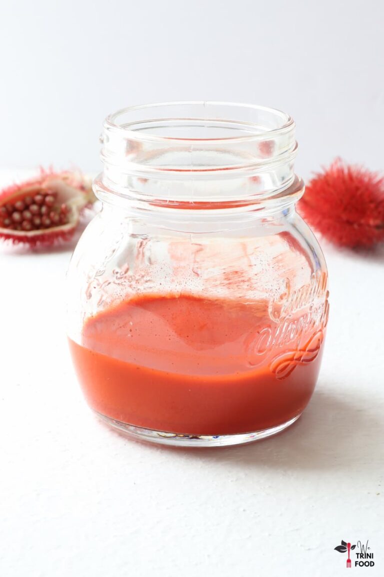Easy Roucou Seasoning Recipe (Achiote or Annatto Extract) - We Trini Food