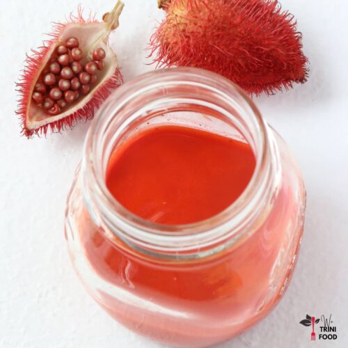 Easy Roucou Seasoning Recipe (Achiote or Annatto Extract) - We Trini Food