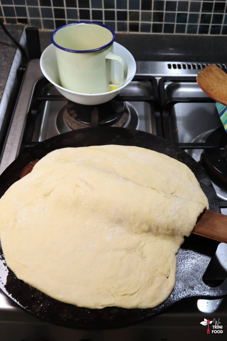 Milk And Roti Buss Up Shut Roti Recipe (Paratha Roti) with Milk - We Trini Food