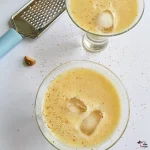 barbadine punch in glasses with ice and nutmeg