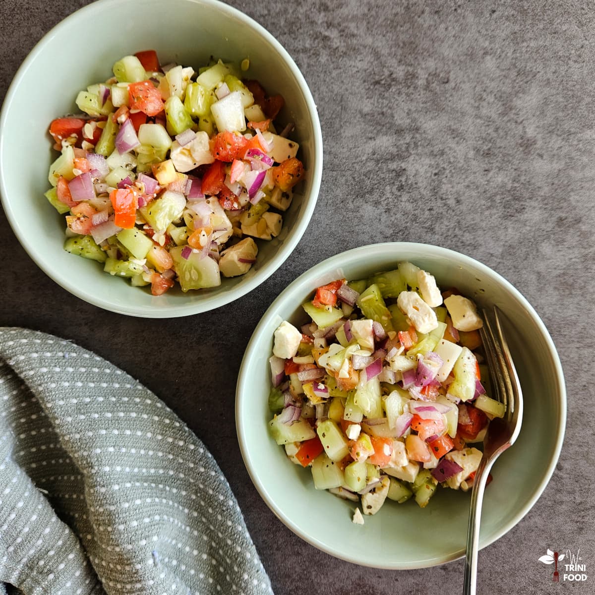 cucumber tomato feta salad featured image