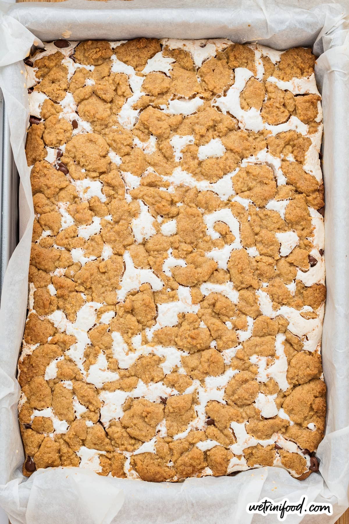 baked smores cookie sheet