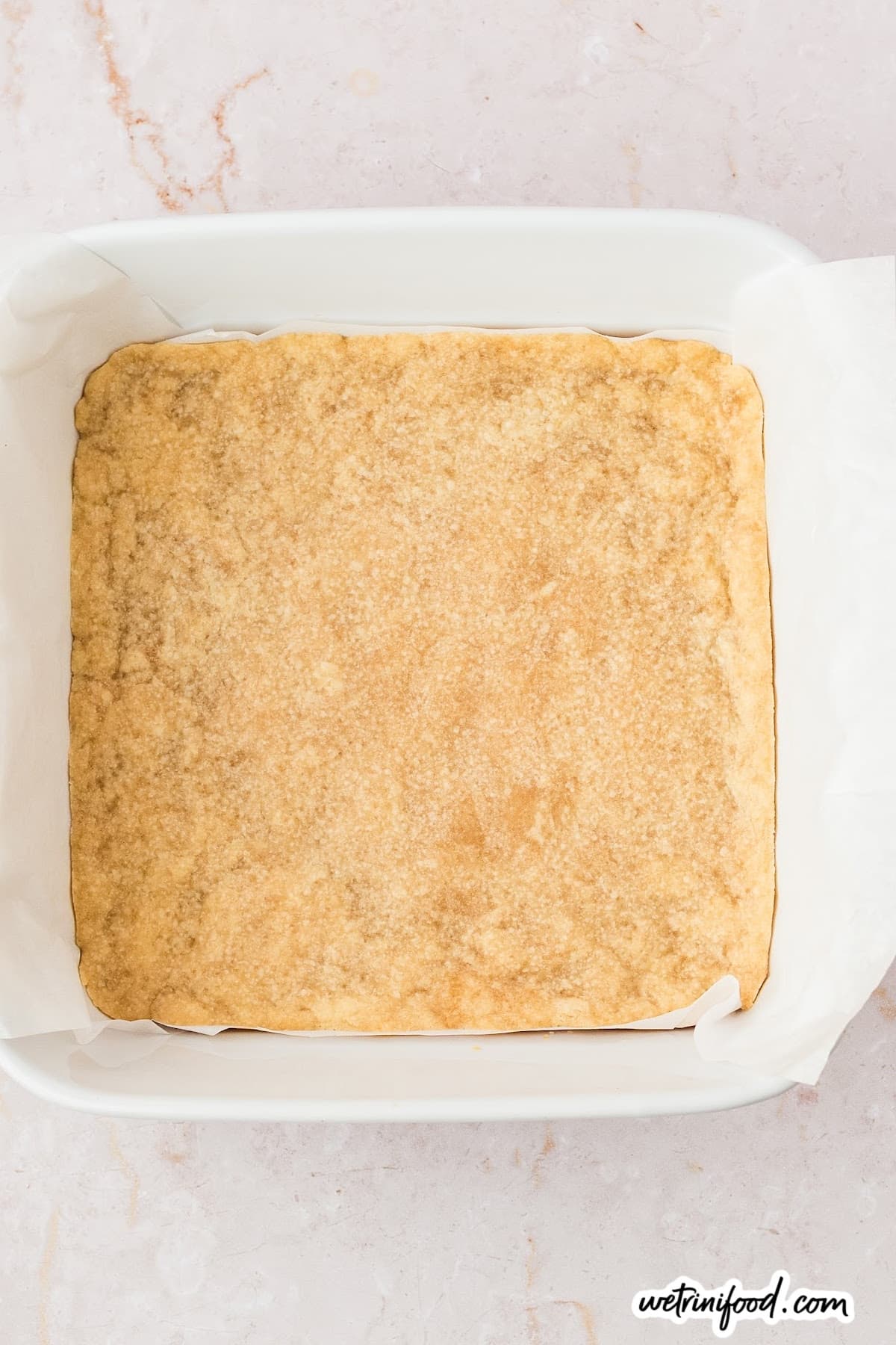 baked shortbread pastry crust