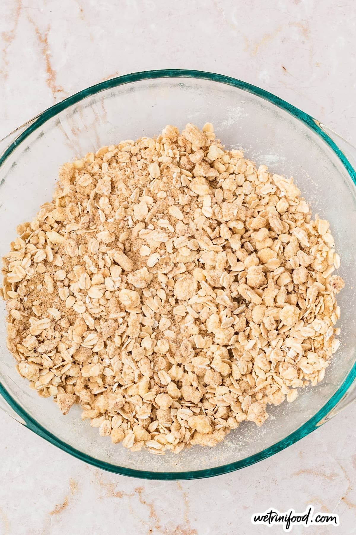 oat crumble for apple pie bars