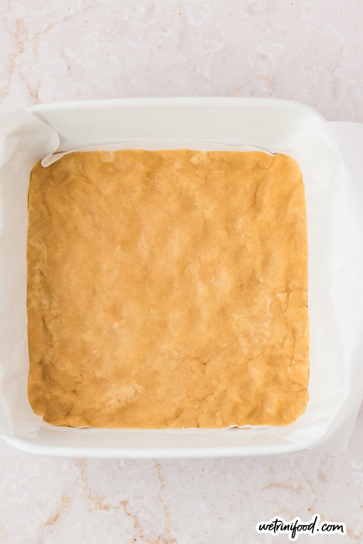 raw shortbread pastry crust