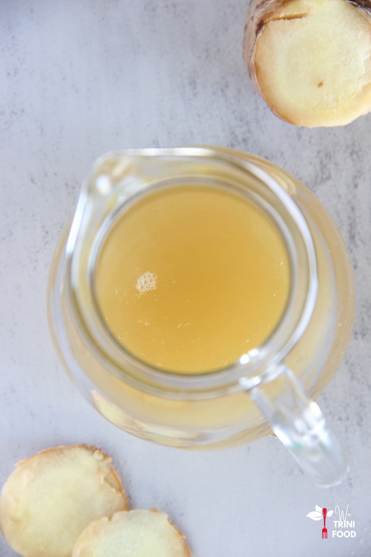 Ginger drinks: ginger syrup
