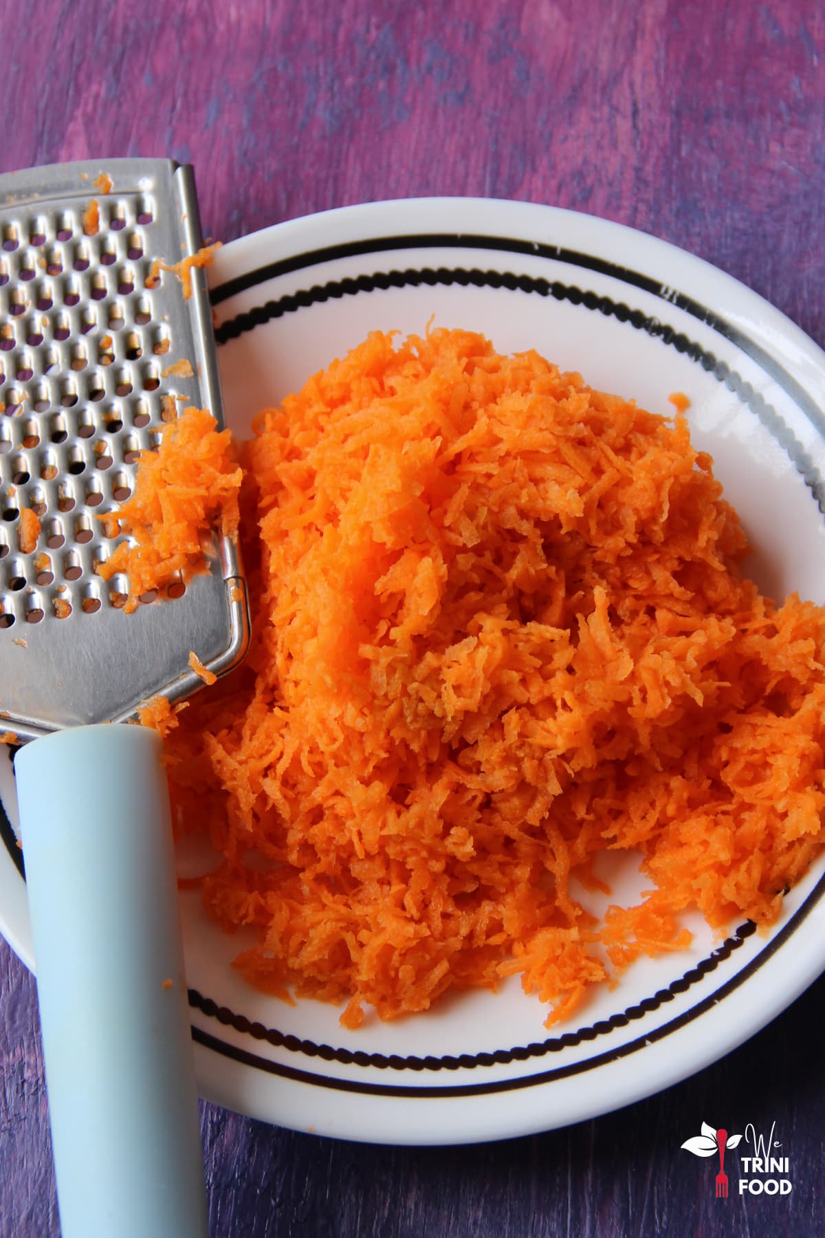 finely grated carrots for healthy carrot muffins
