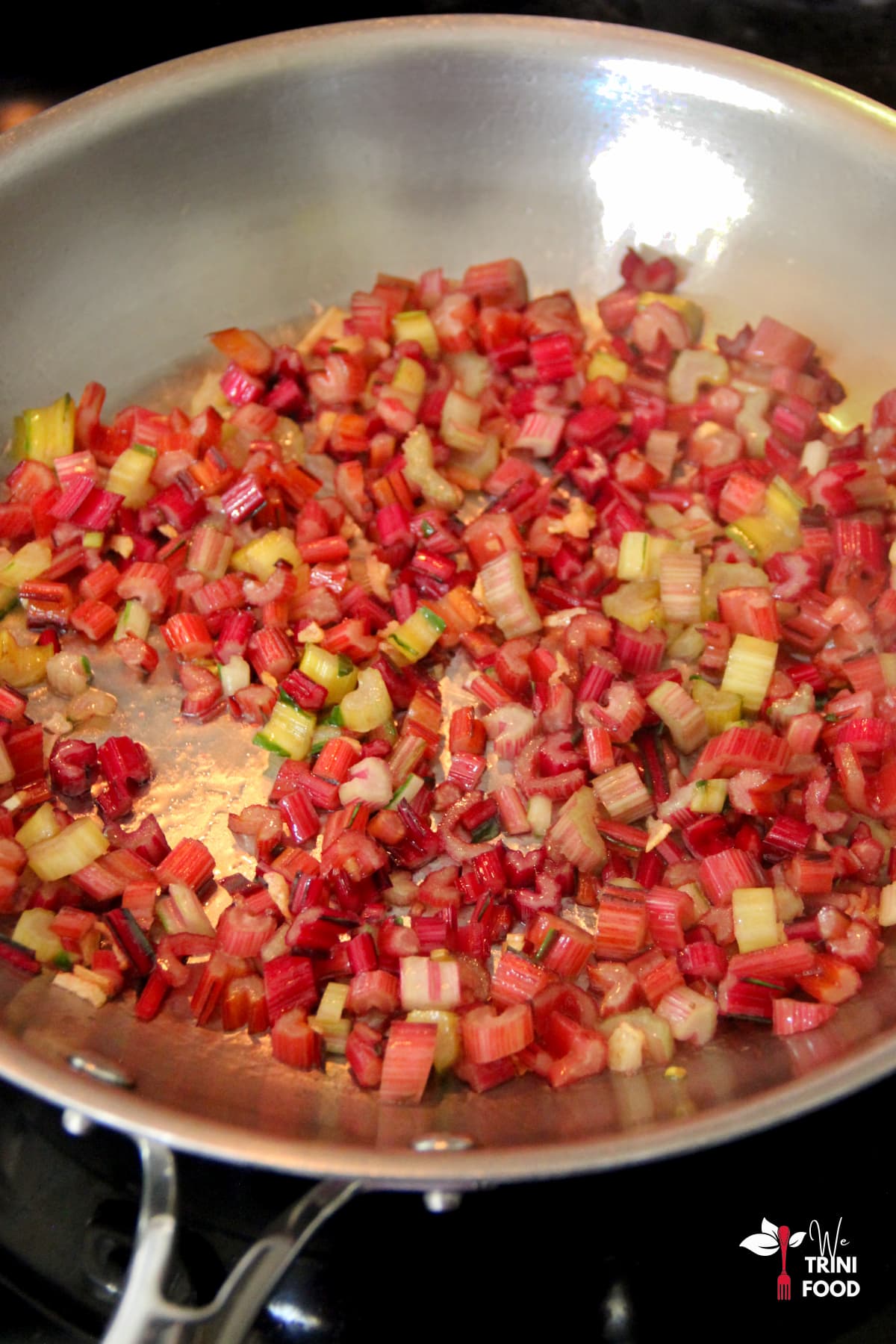 sauteeing swiss chard stems