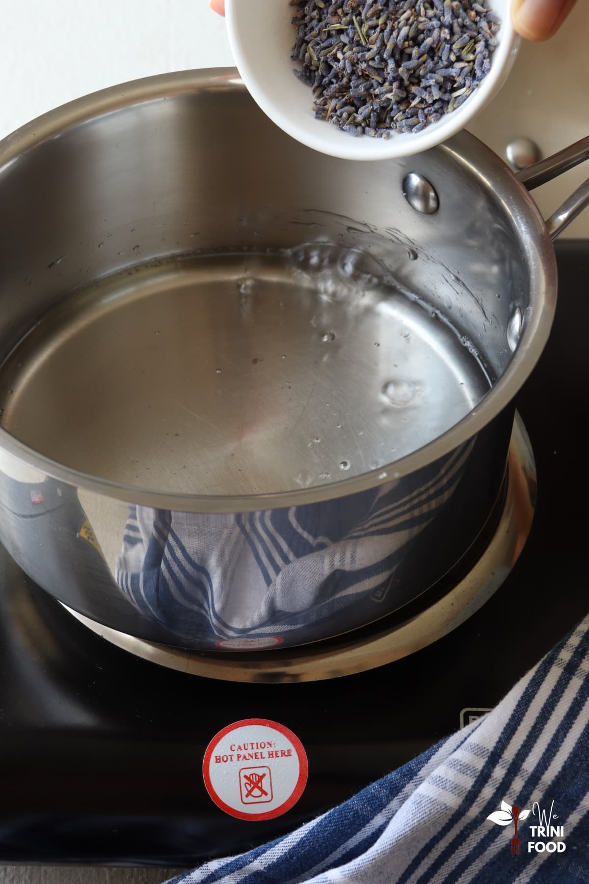 Add lavender for lavender syrup recipe