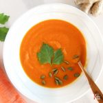 Carrot ginger soup featured