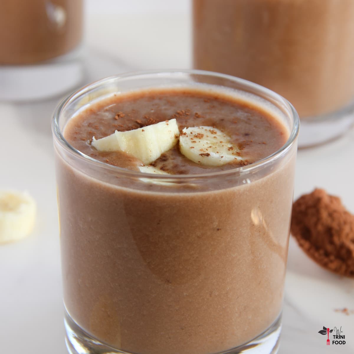 chocolate banana smoothie featured