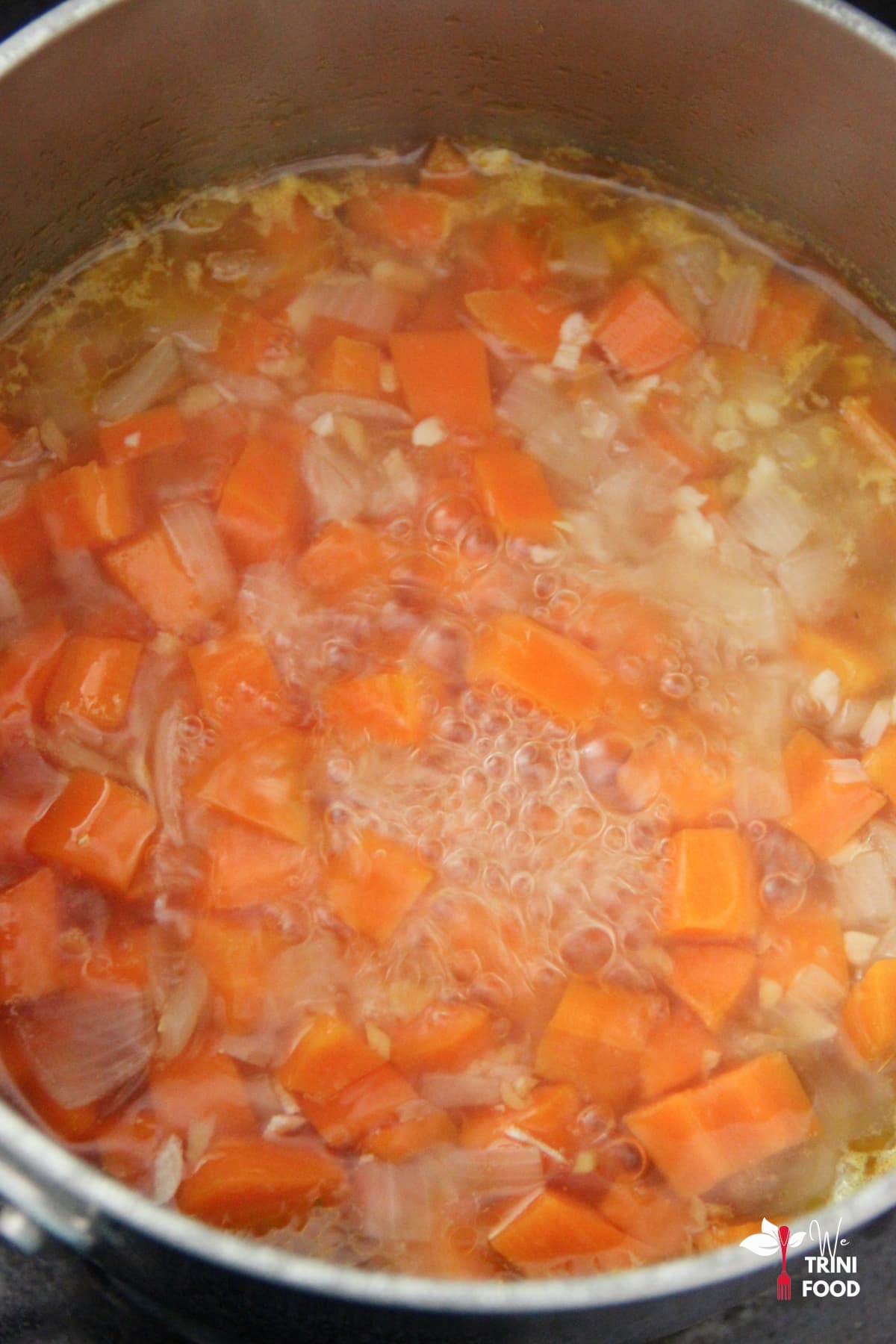 Cooling carrot ginger soup