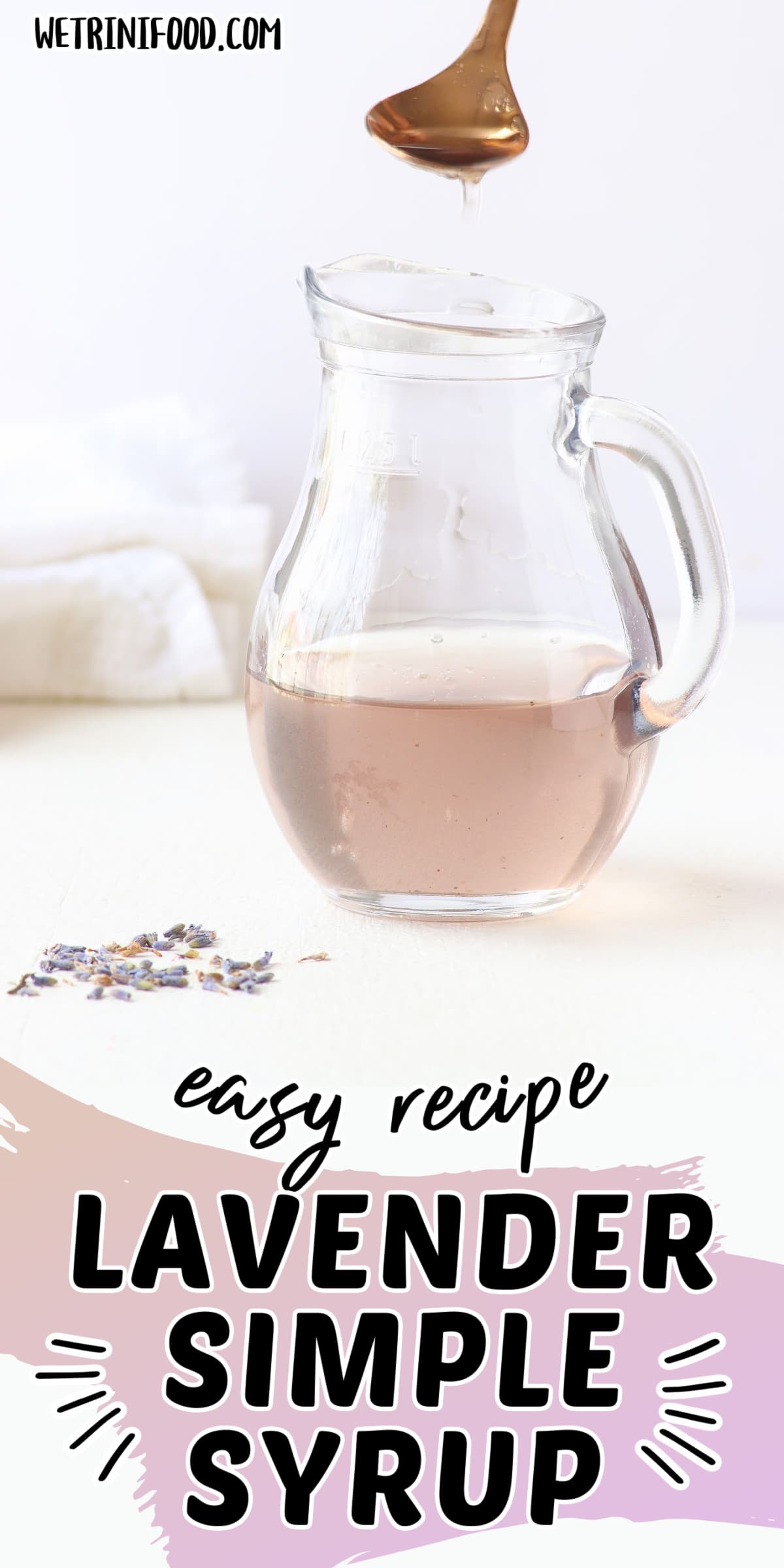 Lavender simple syrup: easy recipe