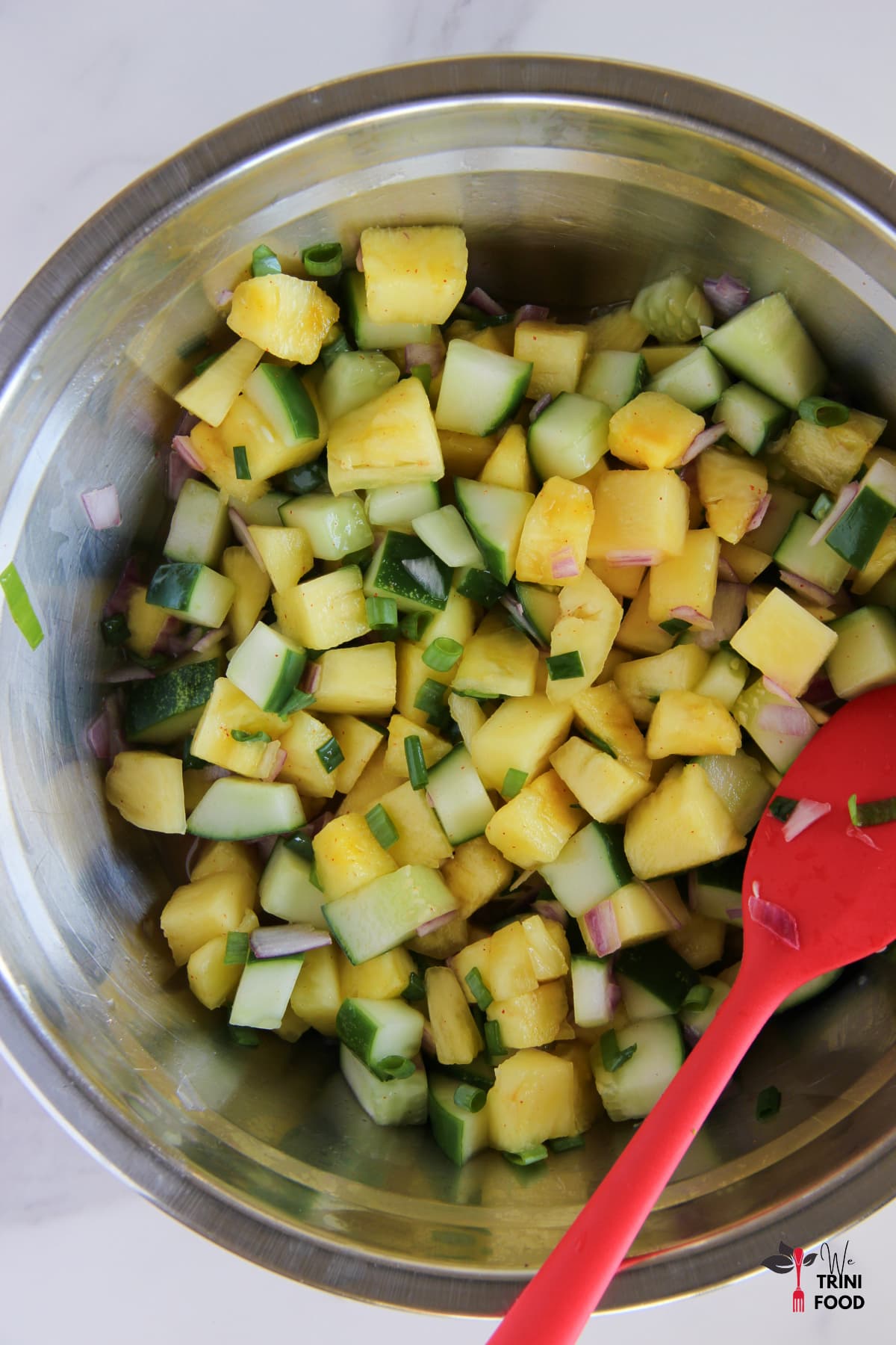 Mixed Pineapple and Cucumber Salad