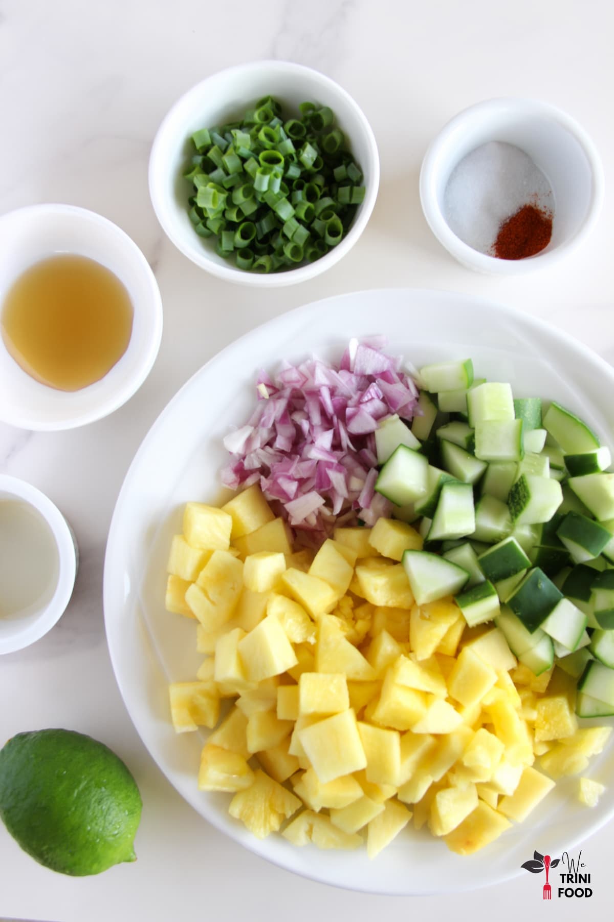 Pineapple Cucumber Salad Ingredients