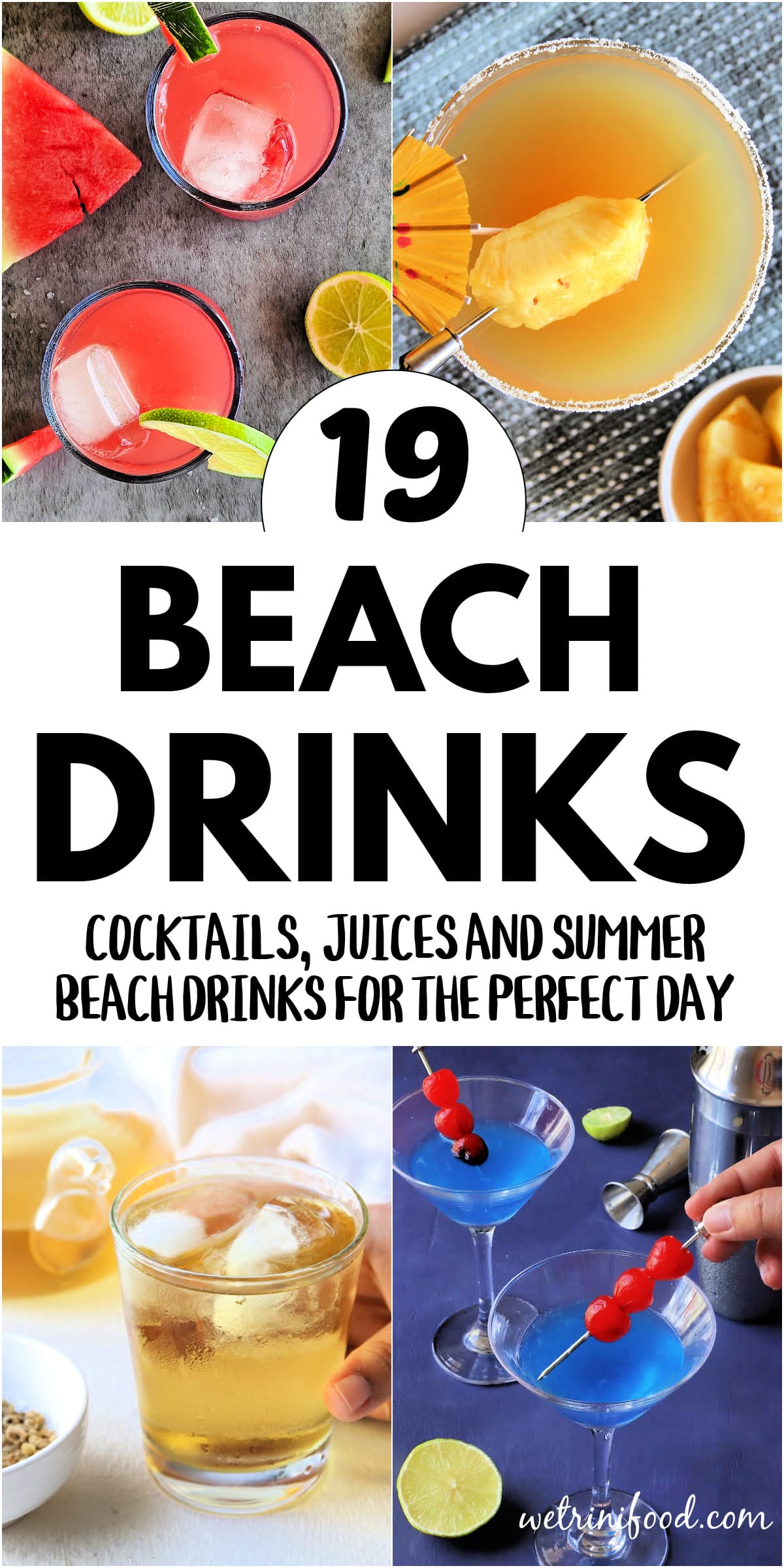19 Beach Drinks: Cocktails, Juices and Summer Beach Drinks for the Perfect Day
